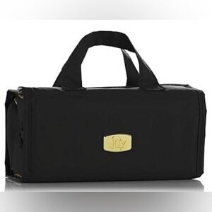 New Joy Mangano LARGE Beauty Case Roll-up Organizer ~Black